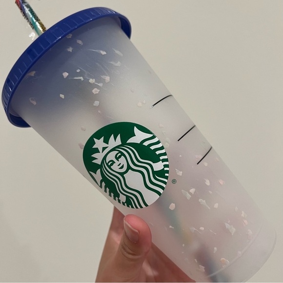 Starbucks 24 Oz Color Changing Confetti Cold Tumbler Cup - Picture 2 of 5